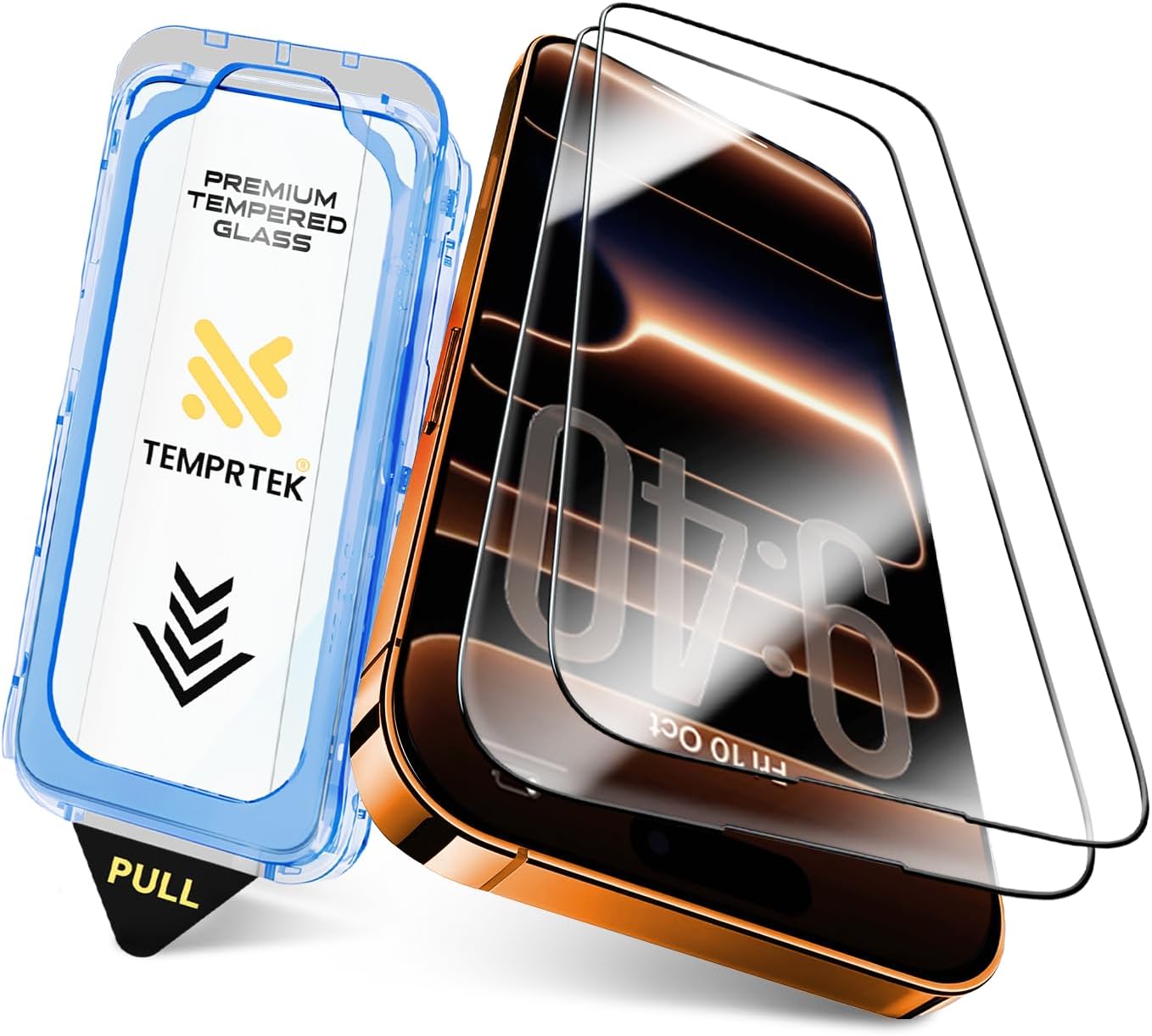 iPhone 17 Pro & 17 Screen Protector Fits iPhone 16 Pro 2-Pack- 9H Military Grade Scratch Fingerprint Resistance