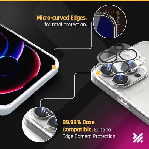 iPhone 14 Pro 6.1 Inch Screen Protector/Camera Lens 3+3 Pack