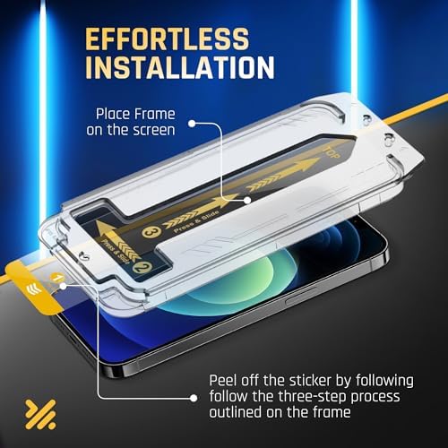 iPhone 12 / 12 Pro 6.1 Inch Screen Protector EZ Kit 2 Pack