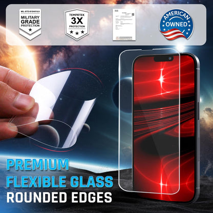 iPhone 14 Pro Max Glass Protector 2-Pack – 9H Shatterproof, Full Coverage, Case-Friendly
