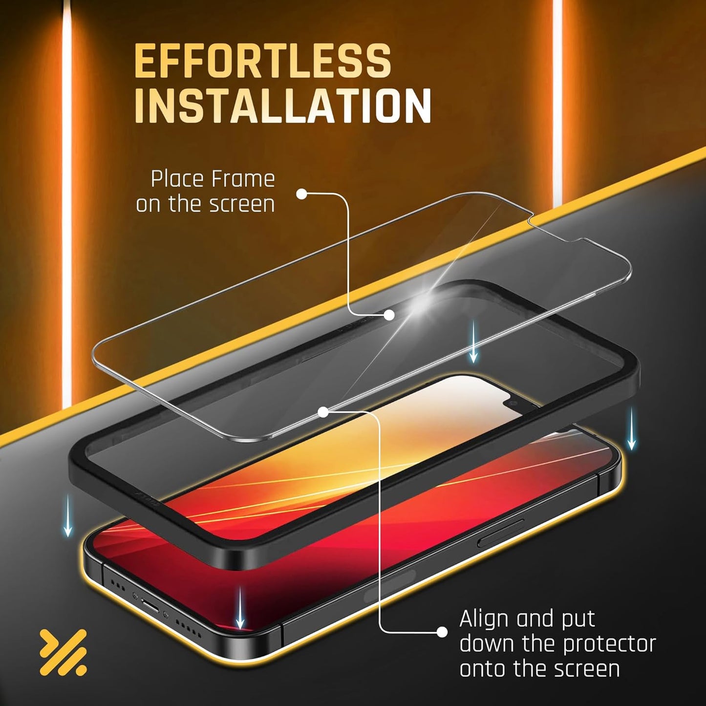 iPhone 14 Pro Max 3+3 Pack – Screen & Camera Protectors, 9H Tempered Glass, Full Coverage, Case-Friendly