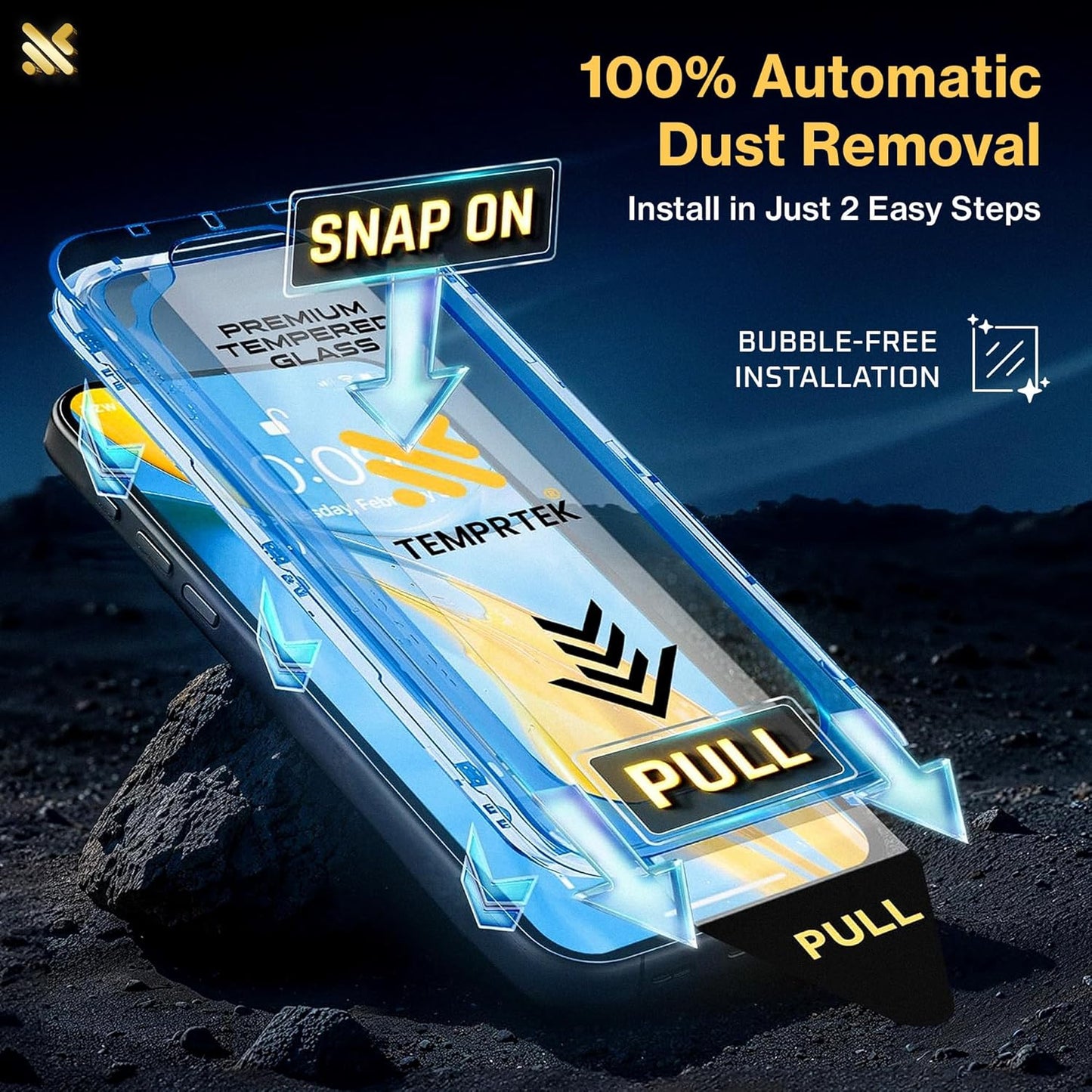 iPhone 17 Pro Max Screen Protector Fits iPhone 16 Pro Max  2-Pack 9H Military Grade Scratch Fingerprint Resistance