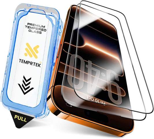 iPhone 17 Pro Max Screen Protector Fits iPhone 16 Pro Max  2-Pack 9H Military Grade Scratch Fingerprint Resistance