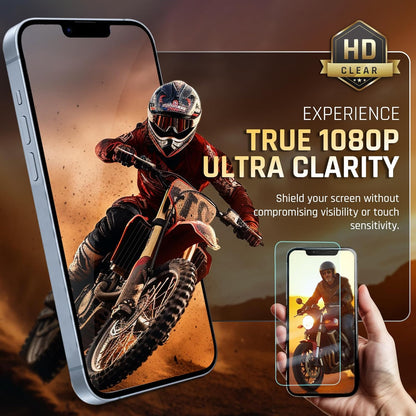 iPhone 14 Pro Max Glass Protector 2-Pack – 9H Shatterproof, Full Coverage, Case-Friendly